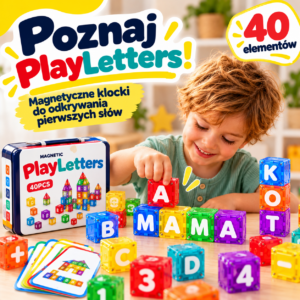 PlayLetters - magnetyczne klocki alfabetyczne